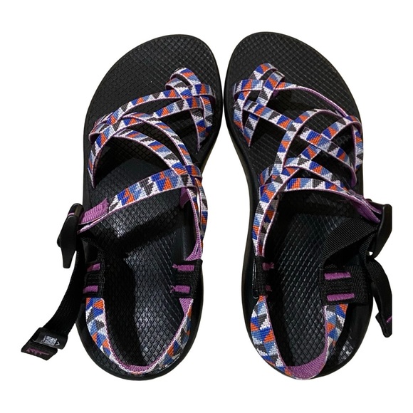 Chaco Purple Multicolor Outdoor Strappy Sandals - Picture 7 of 10